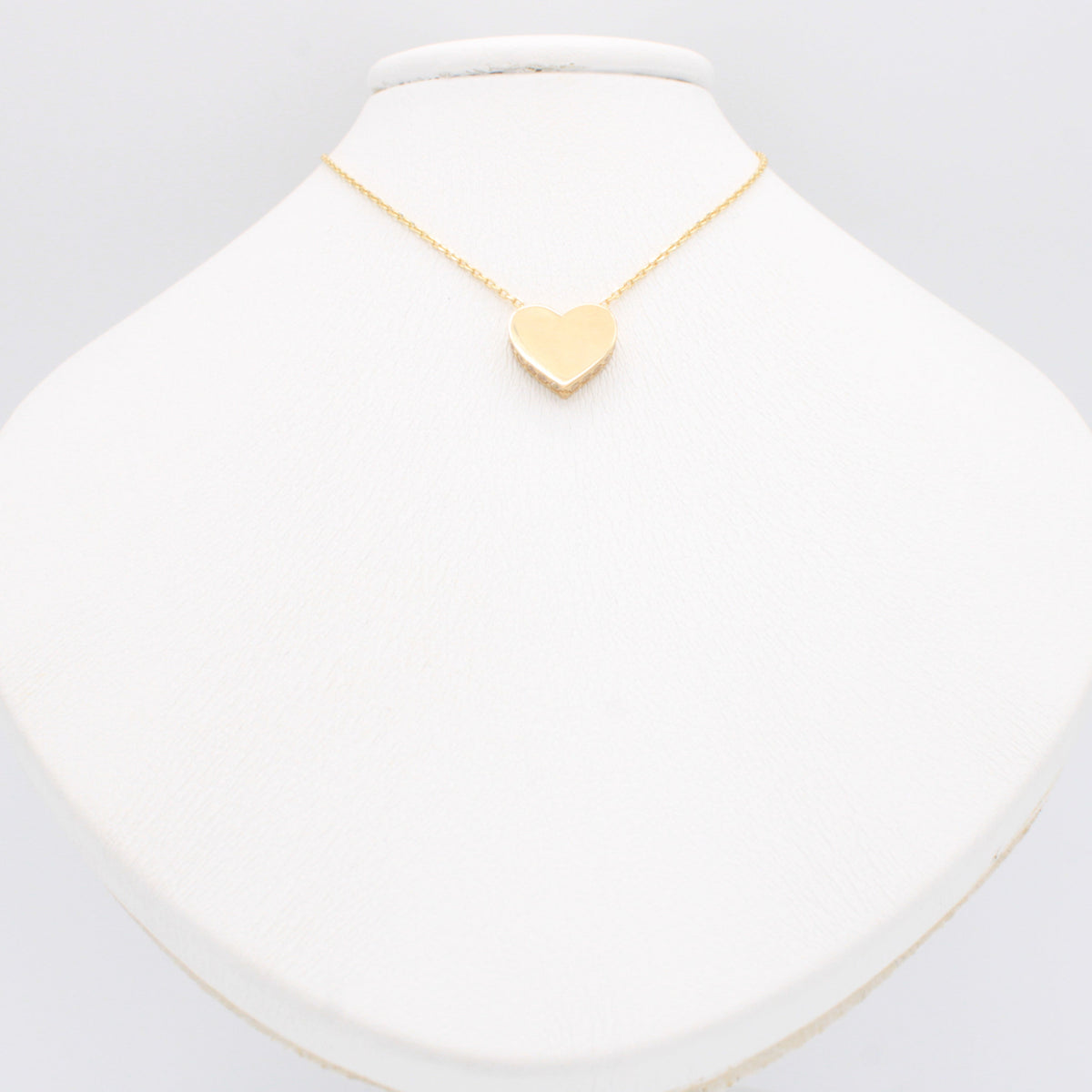 Gargantilla de Oro 14k Corazon con Borde de Zirconias mod. 11150
