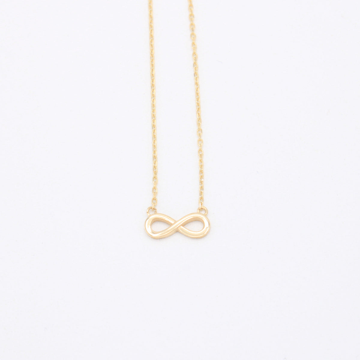 Gargantilla de Oro 14k con Colgante Fino de Infinito mod. 11141