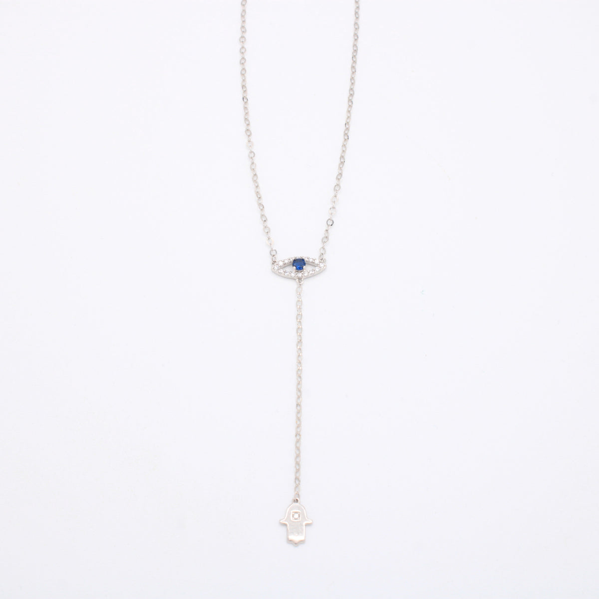 Gargantilla de Oro 14k Ojo Turco con Mano de Fátima mod. 11142