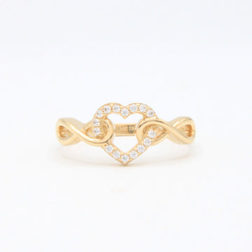 Anillo de Oro 14k Corazón e Infinitos mod. 10865