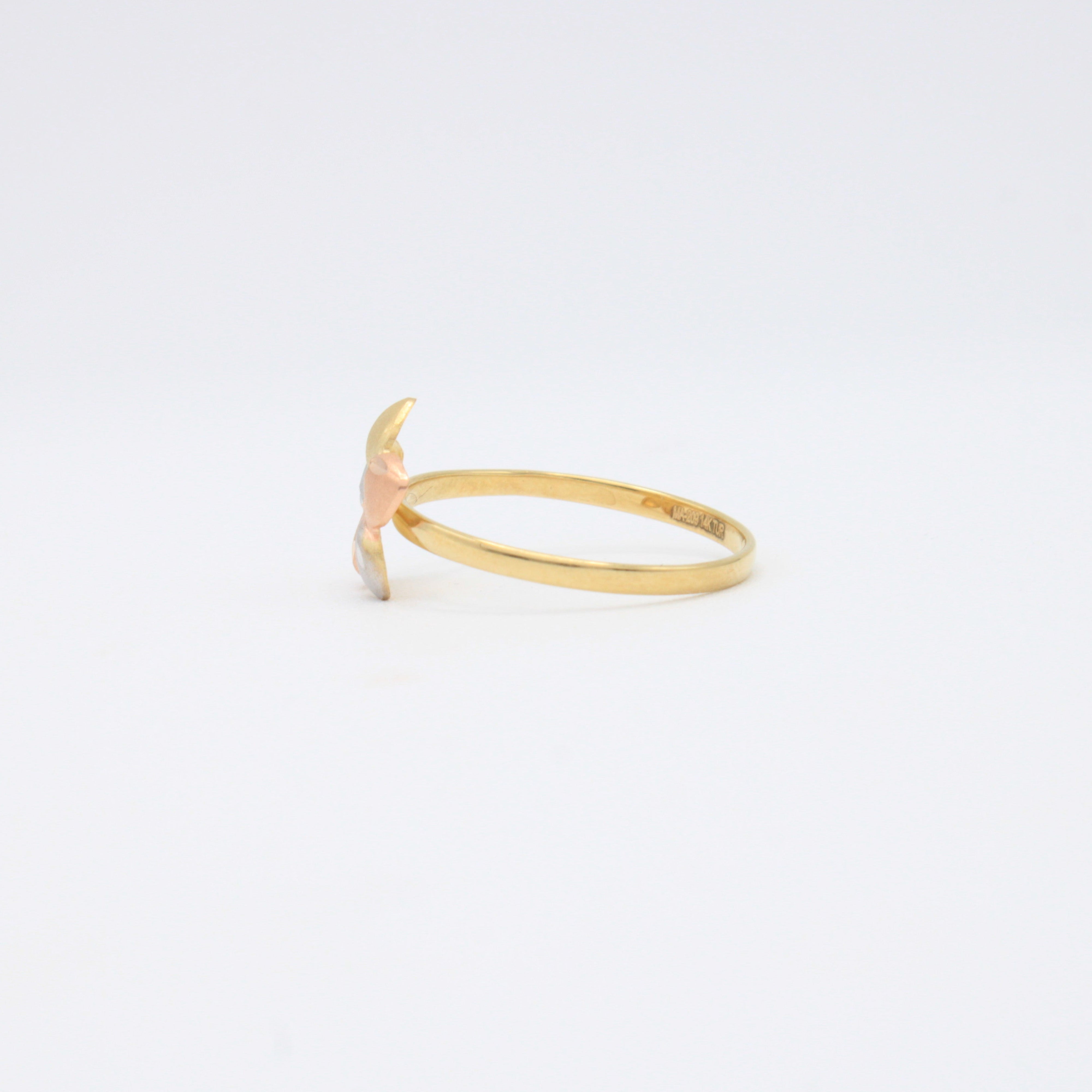 Anillo de Oro 14k Flor de Mayo Florentina mod. 10866