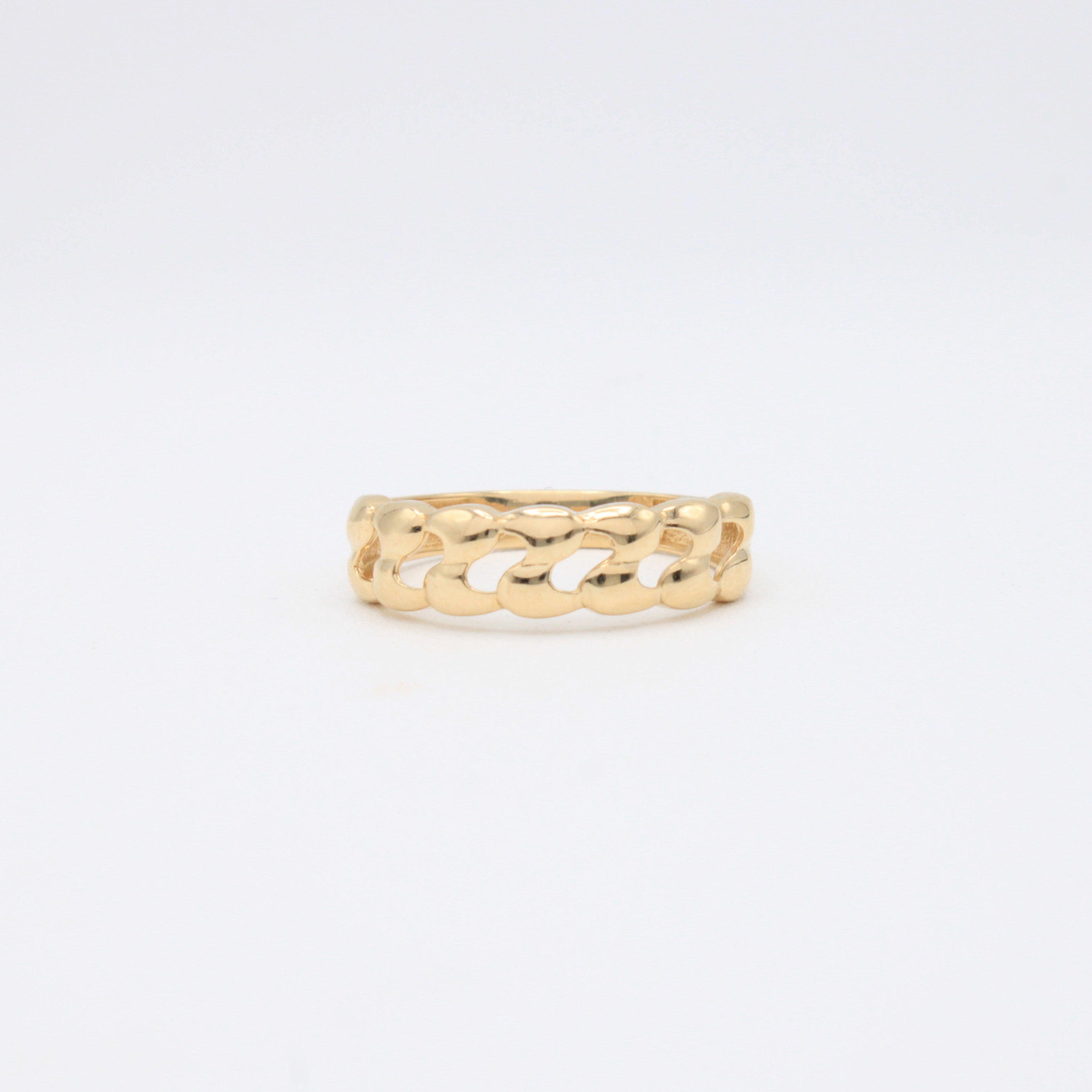 Anillo de Oro 14k Diseño Entrelazado mod. 10868