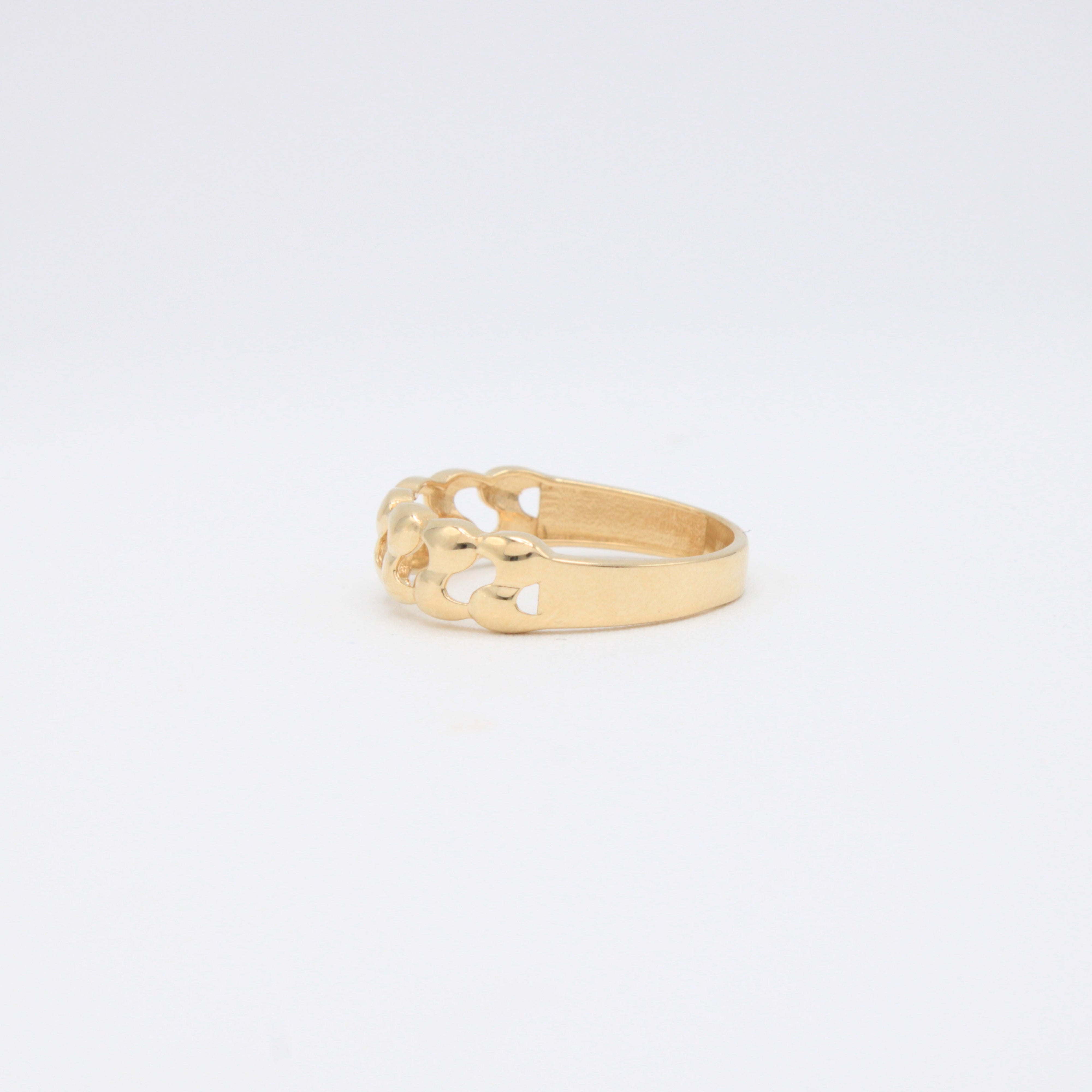 Anillo de Oro 14k Diseño Entrelazado mod. 10868