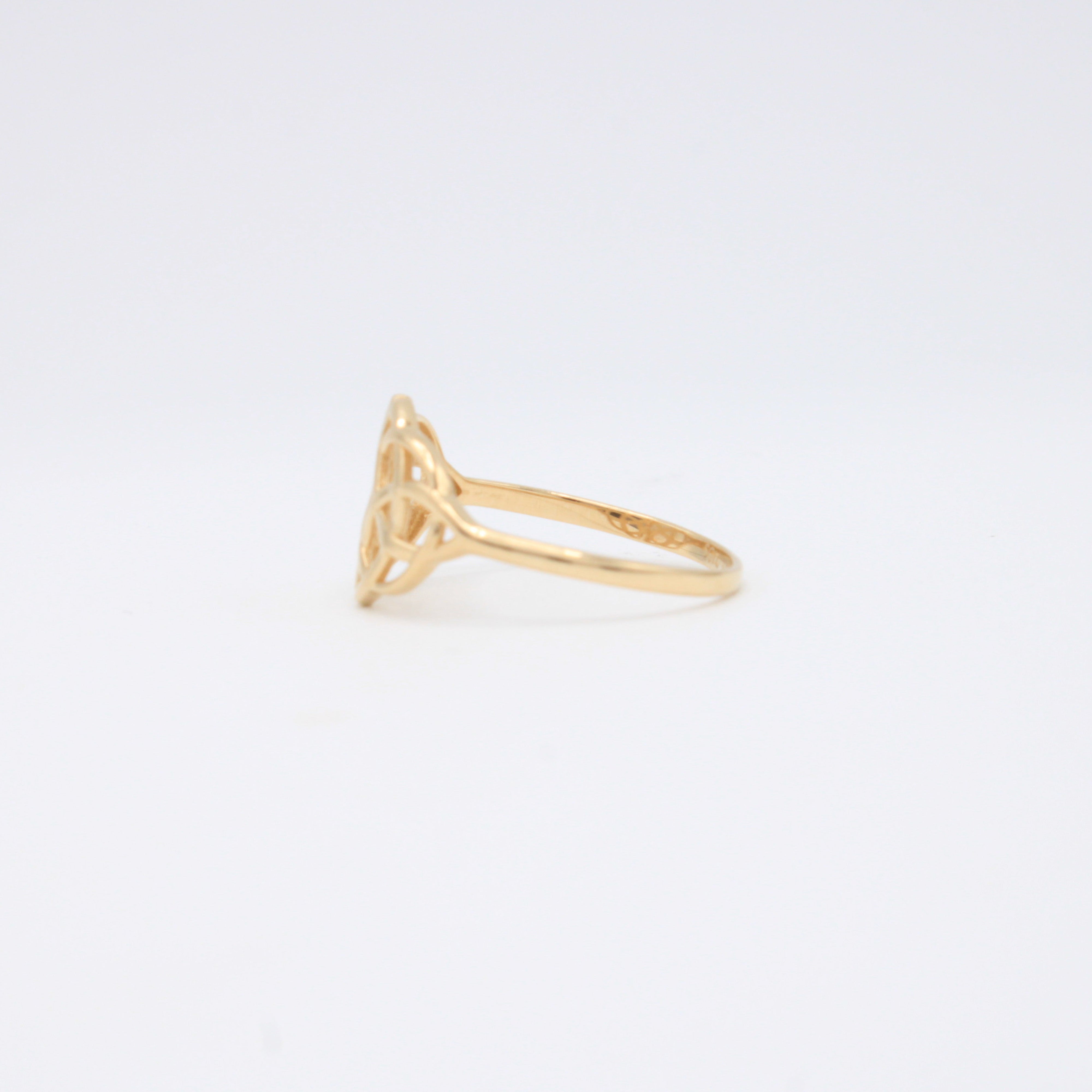 Anillo de Oro 14k Nudo Infinito mod. 10869
