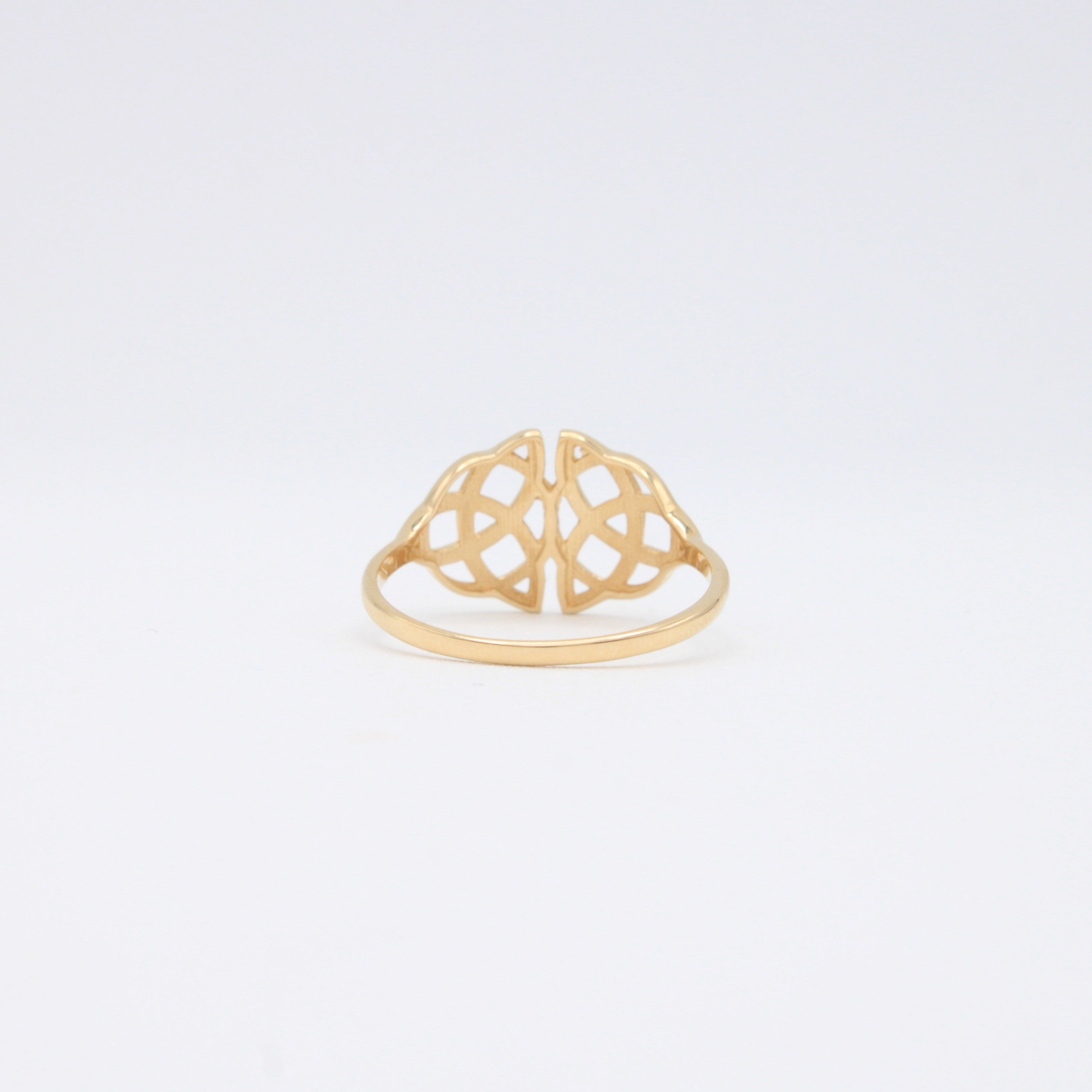 Anillo de Oro 14k Nudo Infinito mod. 10869