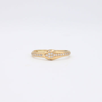 Anillo de Oro 14k Vibora con Zirconias mod. 10871