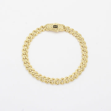 Pulsera Monaco Chain de Oro 14k Hueco Modelo Classic Flex mod. 10320