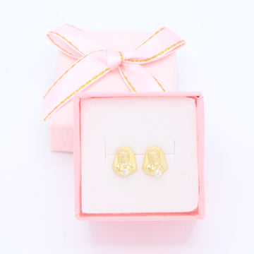 Broquel de Oro 14k Virgen de Guadalupe con Zirconia Mod. 11153