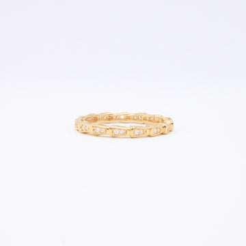 Anillo de Oro 14k Apilado con Zirconias mod. 10873