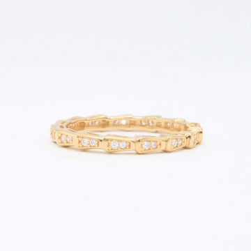 Anillo de Oro 14k Apilado con Zirconias mod. 10873