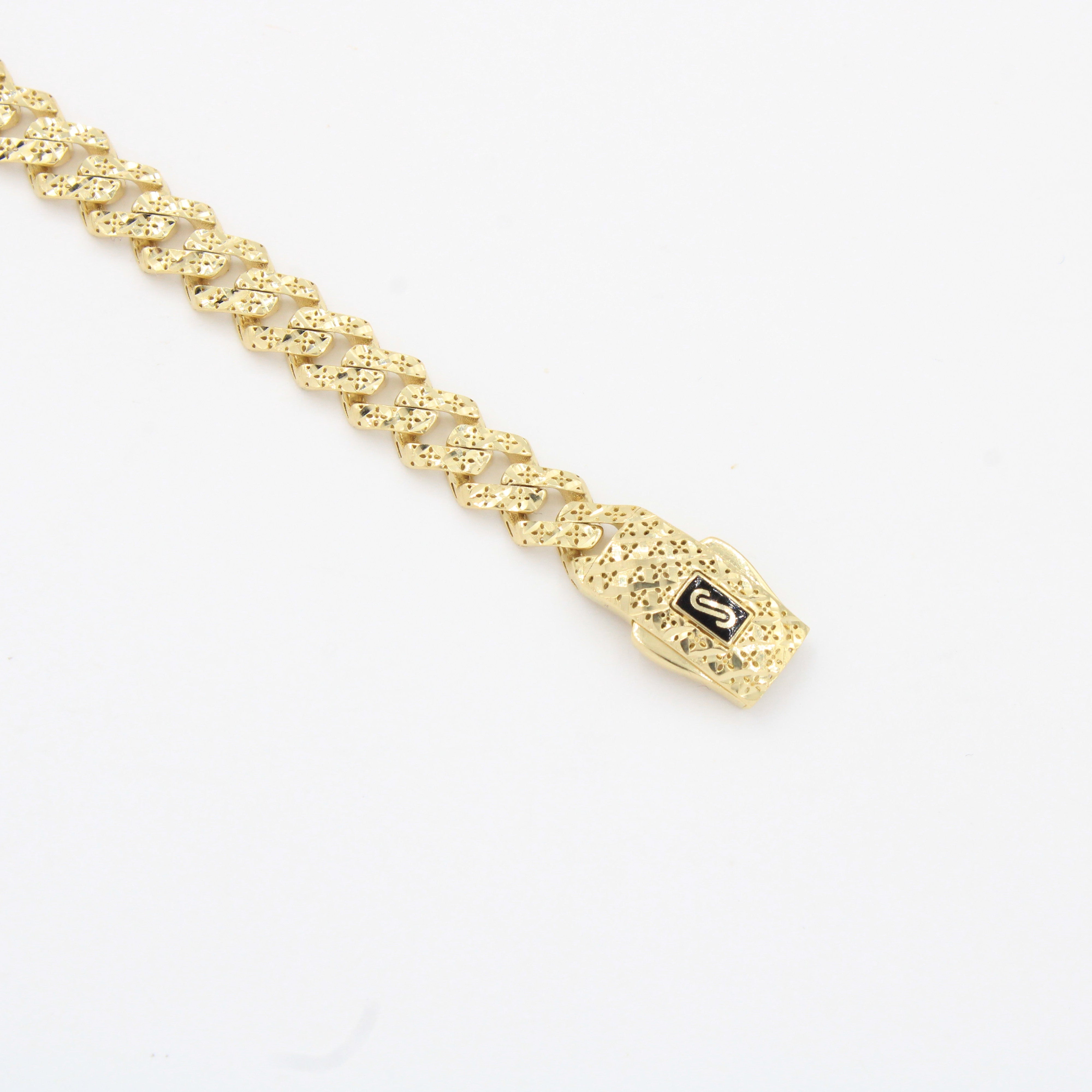 Pulsera Monaco Chain de Oro 14k Hueco Modelo Classic Flex mod. 10320