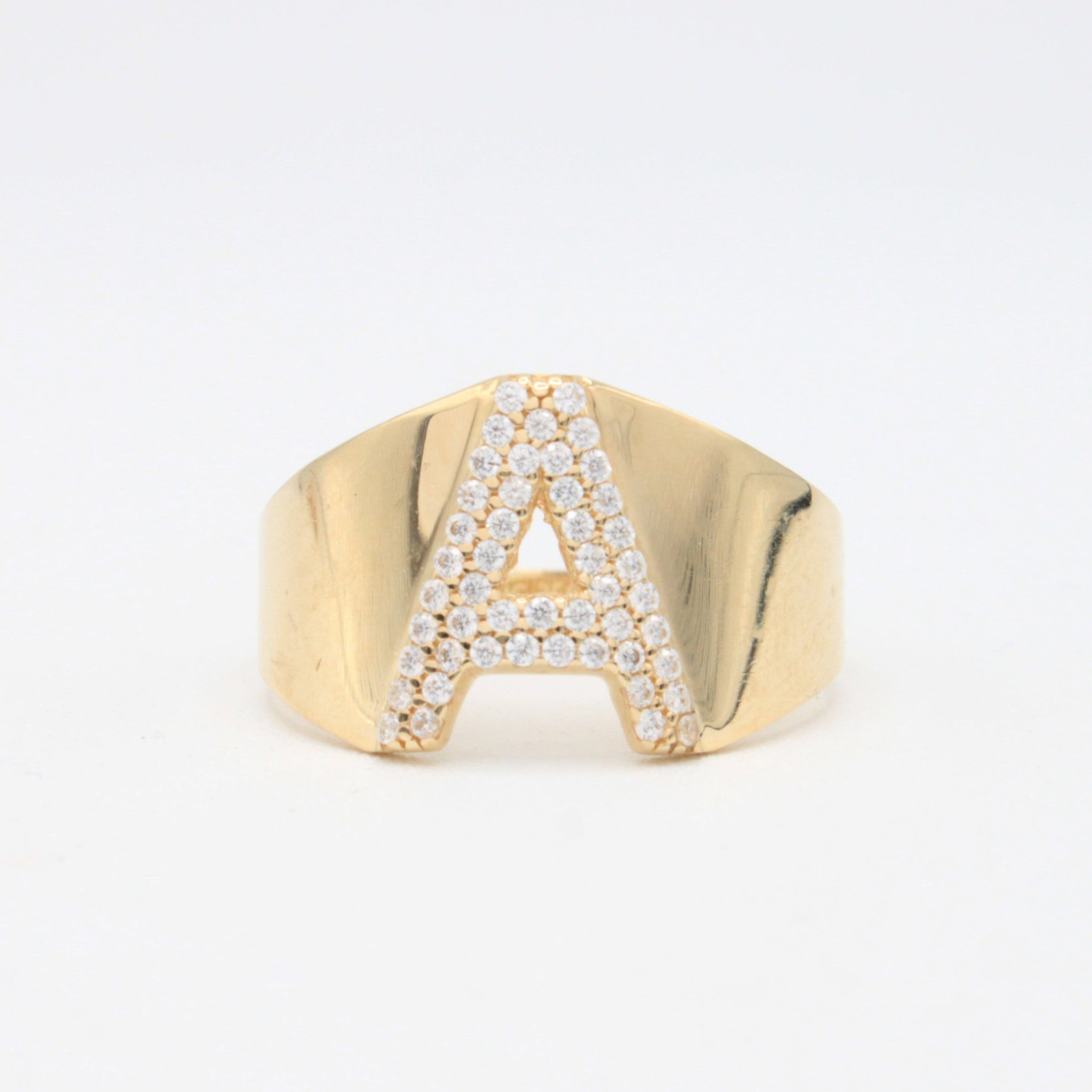 Anillo de Oro 14k de Incial A mod. 10875