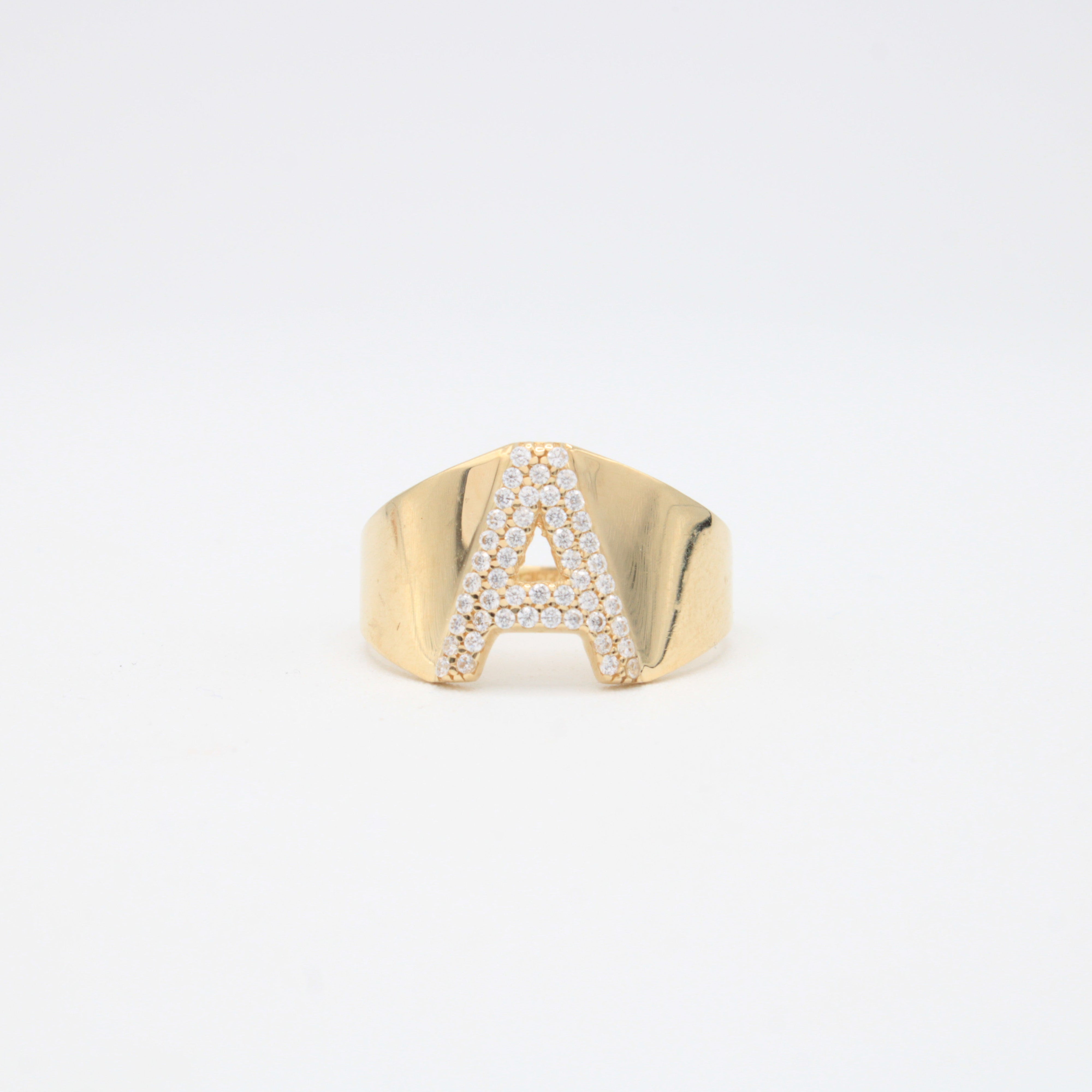 Anillo de Oro 14k de Incial A mod. 10875