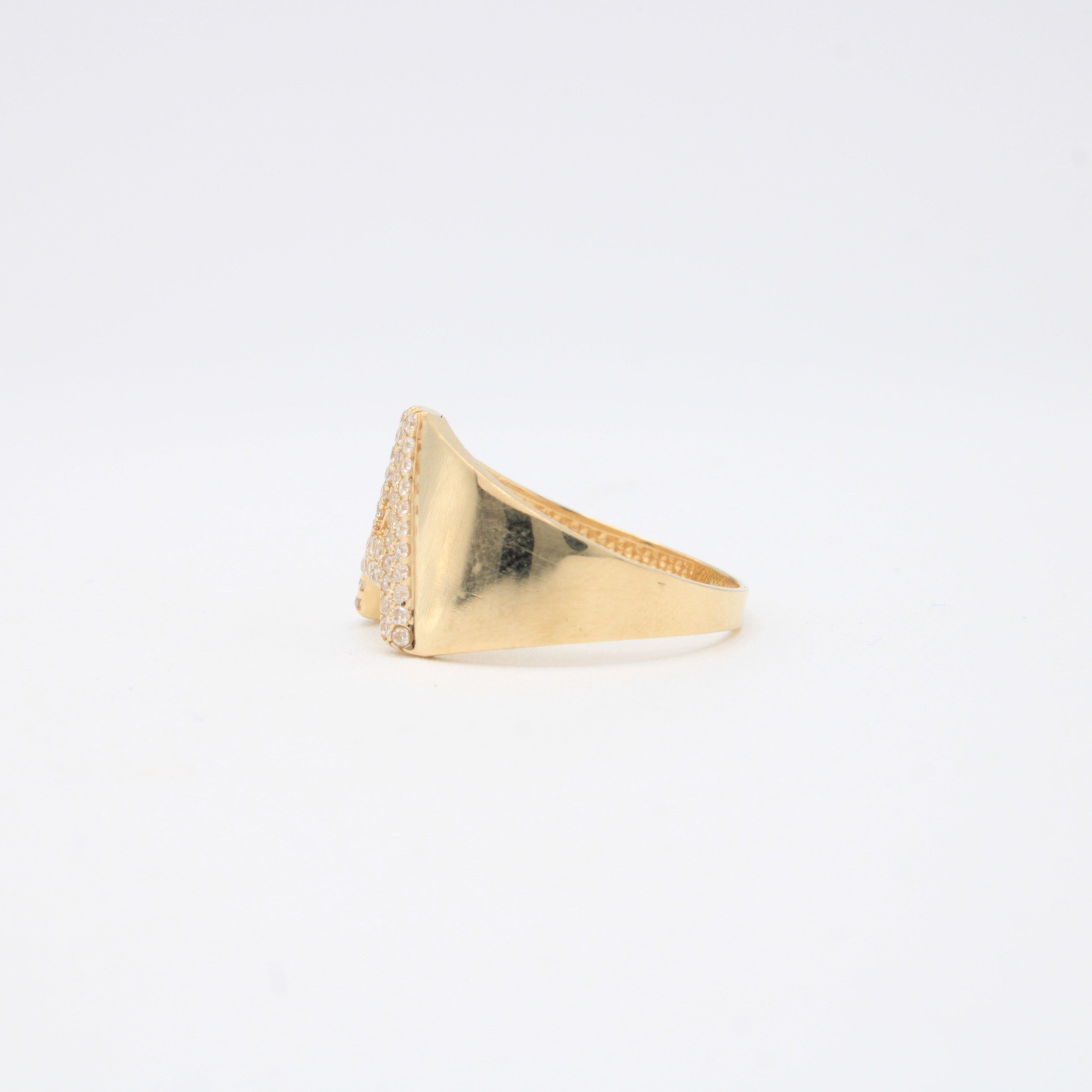 Anillo de Oro 14k de Incial A mod. 10875