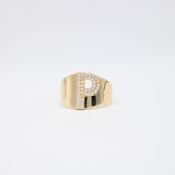 Anillo de Oro 14k de Incial P mod. 10876