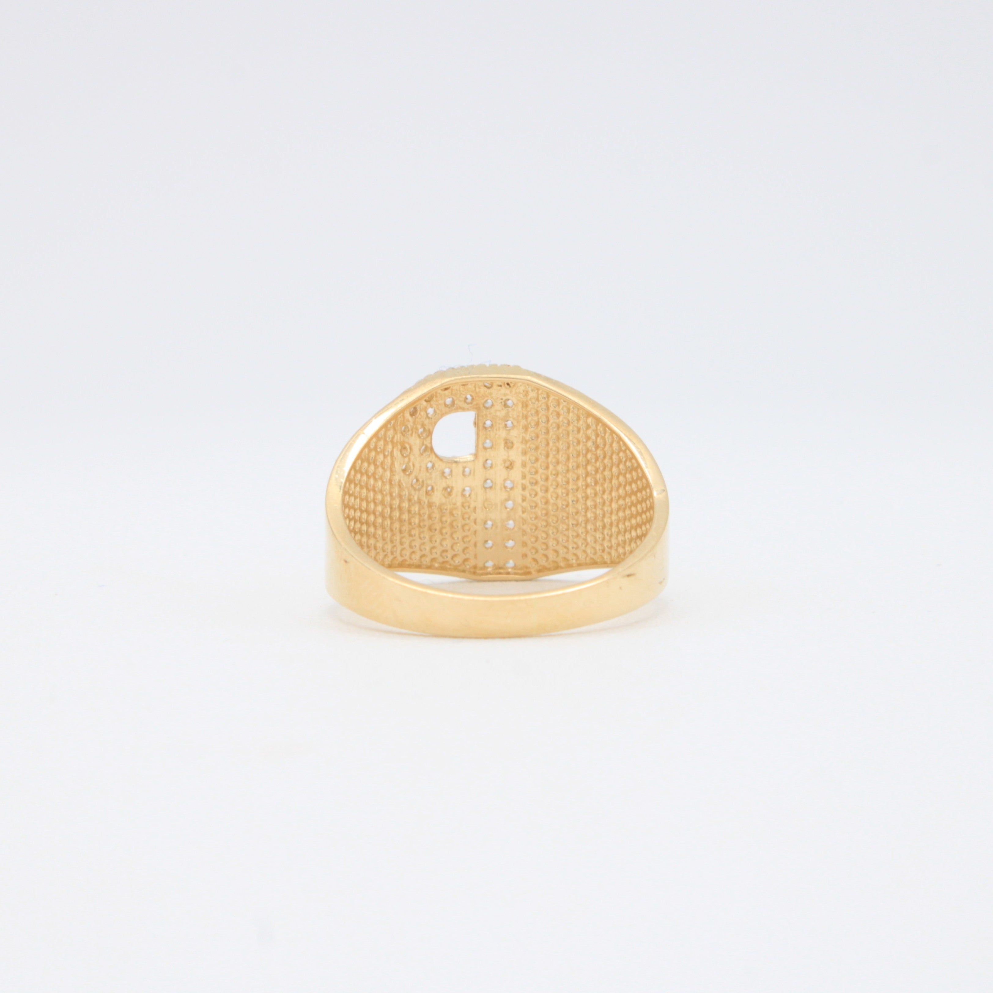 Anillo de Oro 14k de Incial P mod. 10876