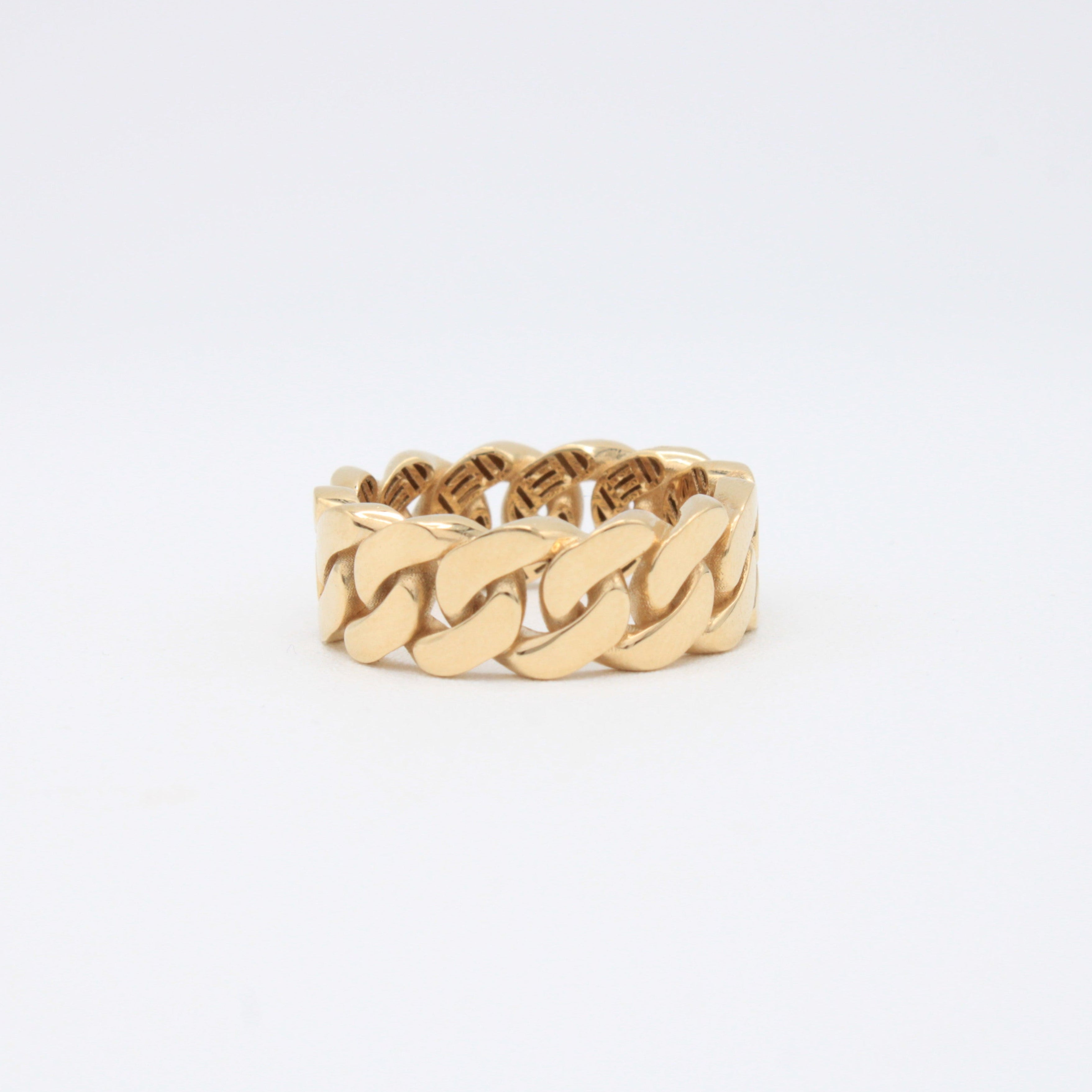 Anillo de Oro 14k Eslabones Gruesos mod. 10878