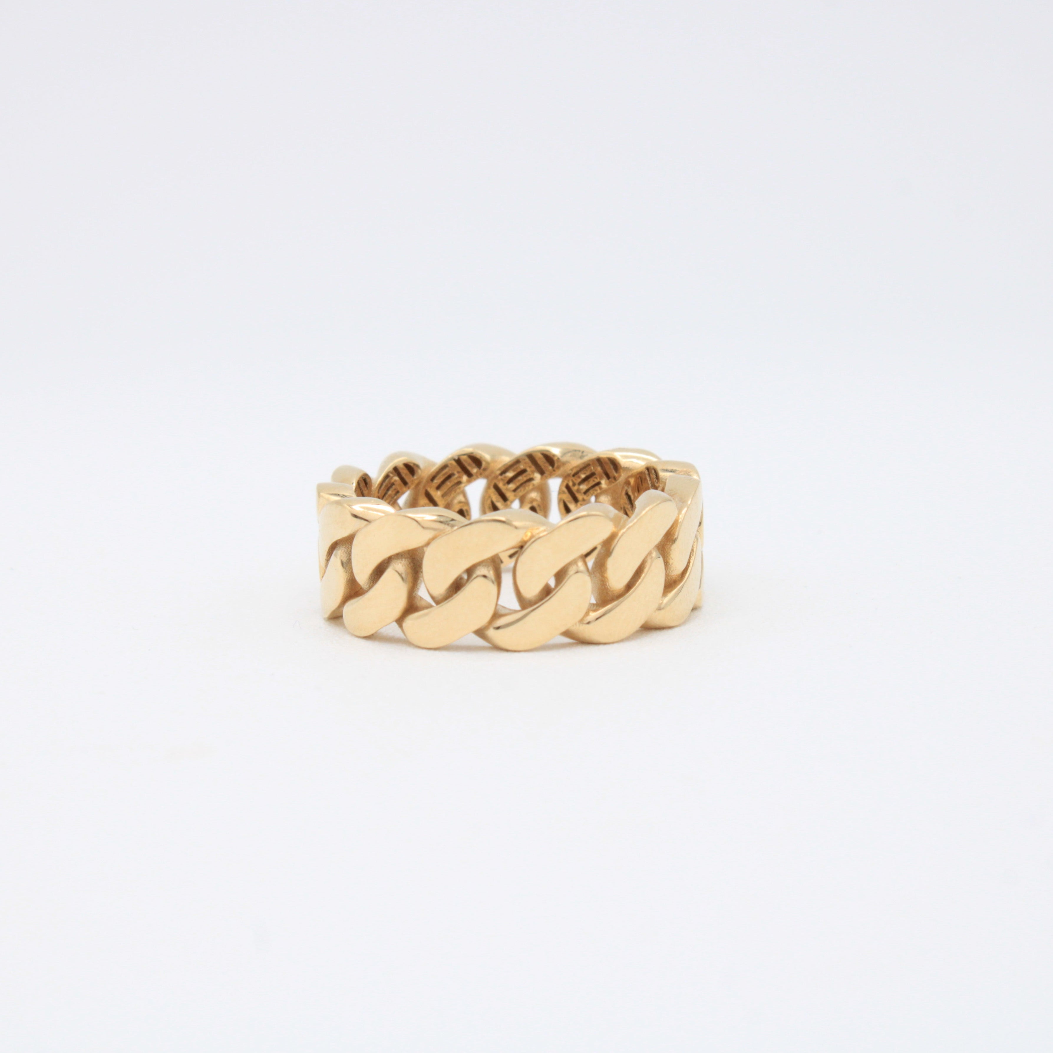Anillo de Oro 14k Eslabones Gruesos mod. 10878