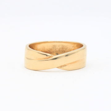 Anillo de Oro 14k Frente Trenzado mod. 10879