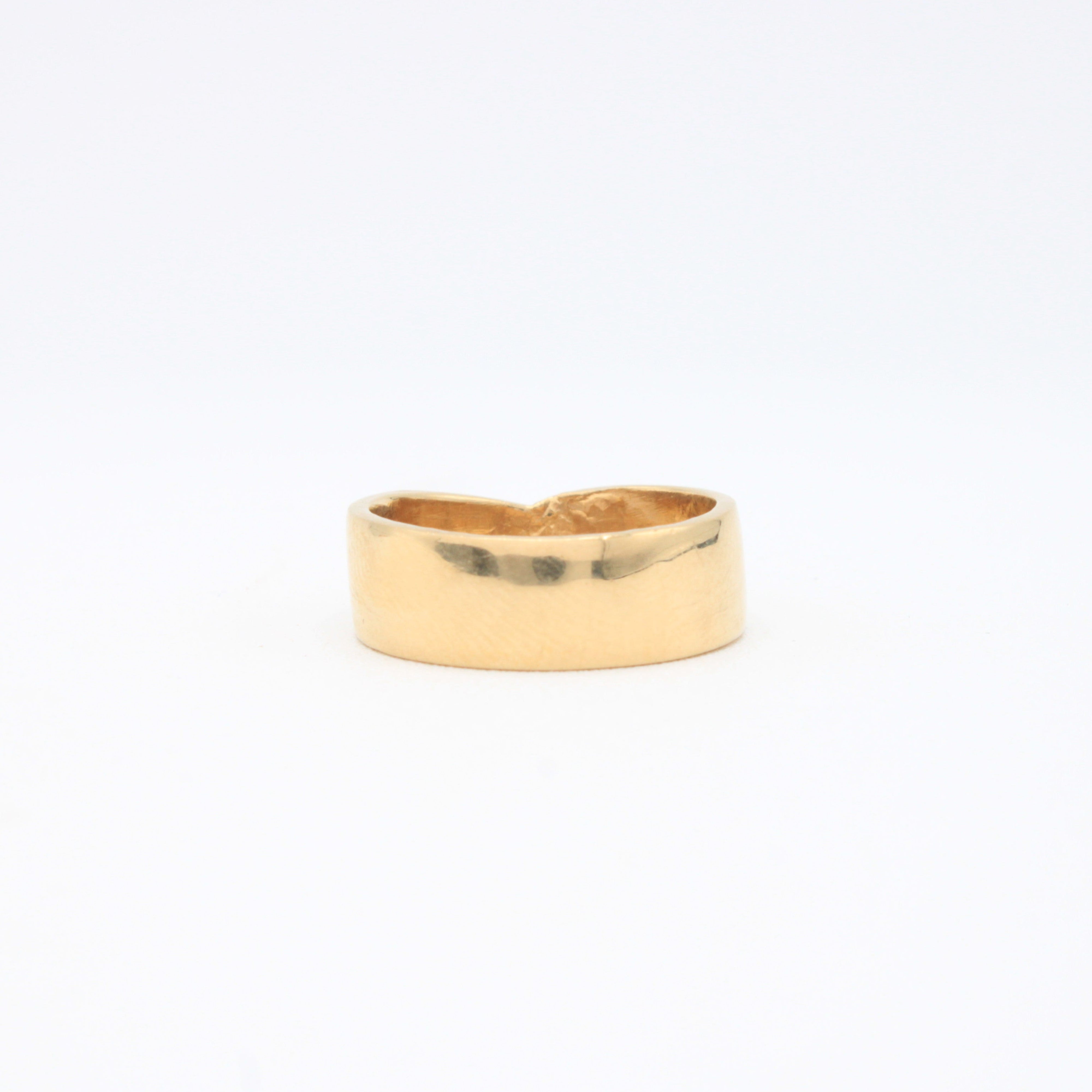 Anillo de Oro 14k Frente Trenzado mod. 10879