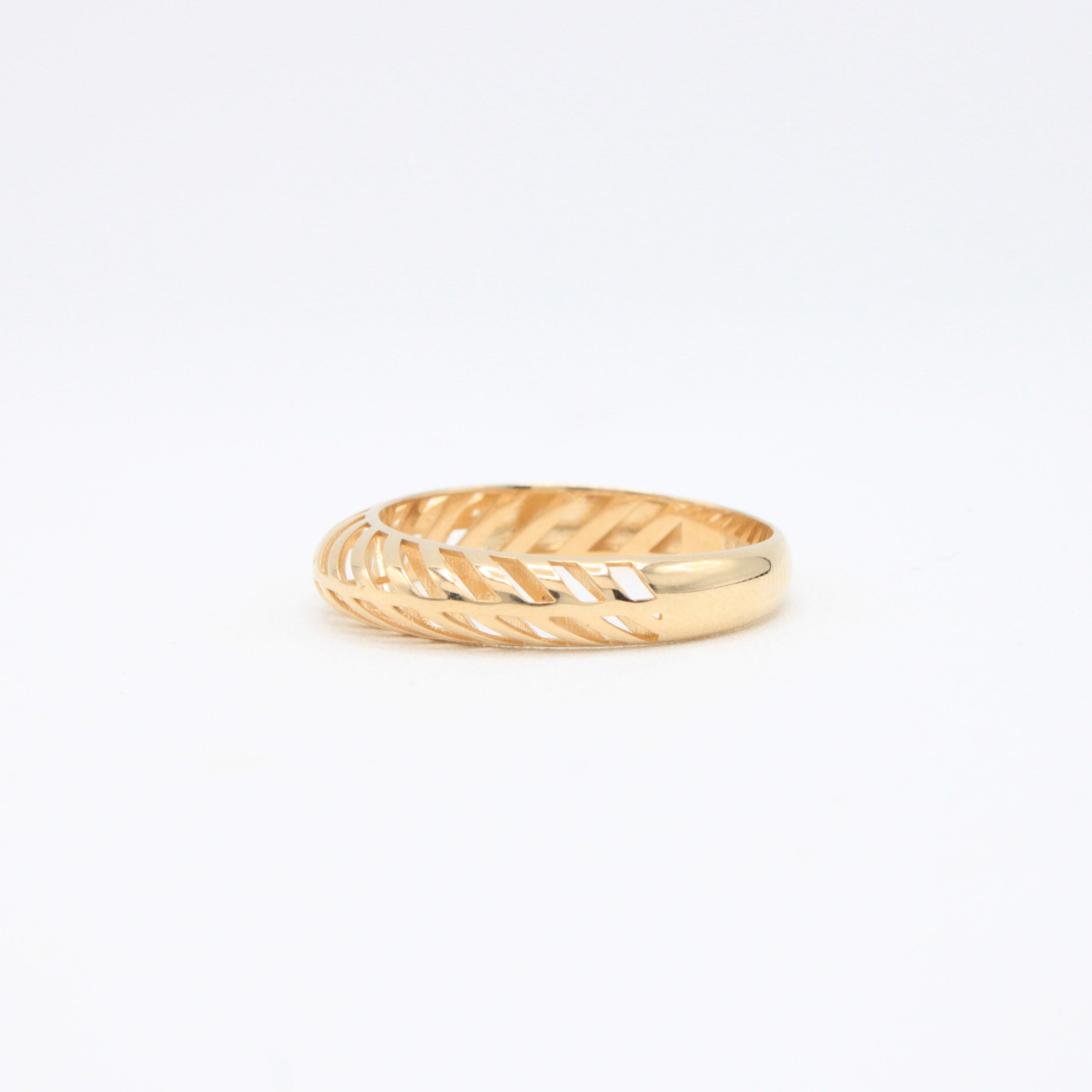 Anillo de Oro 14k Diseño de Cupula Entrelazada mod. 10881