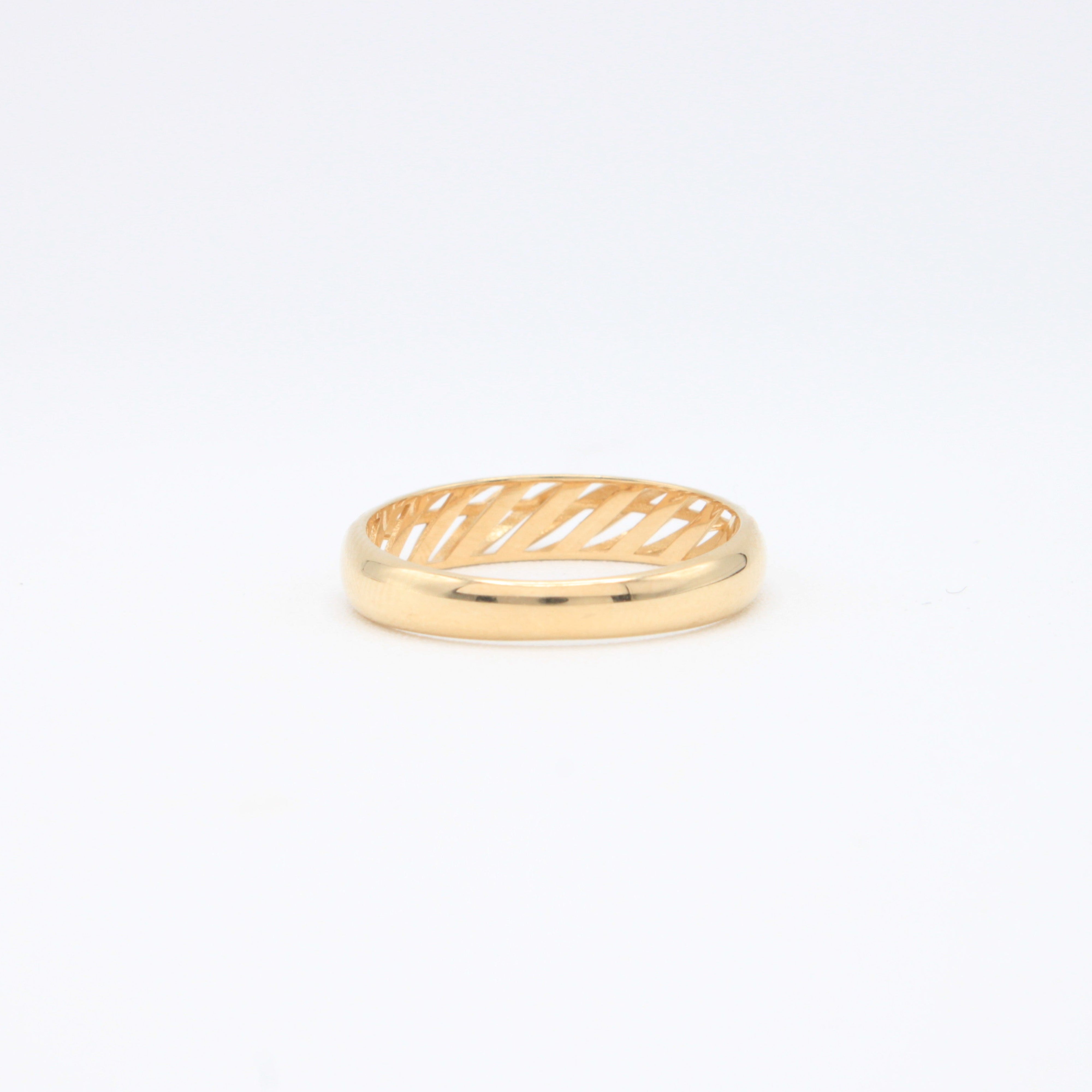 Anillo de Oro 14k Diseño de Cupula Entrelazada mod. 10881