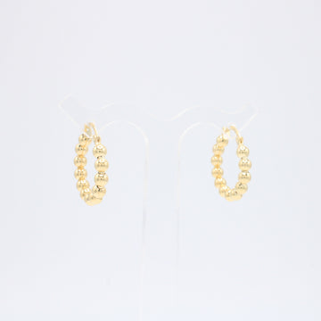 Arracada de Oro 14k Diseño Esferas Chicas Huecas mod. 10887