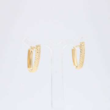 Arracada de Oro 14k Geométricas Facetadas mod. 10893