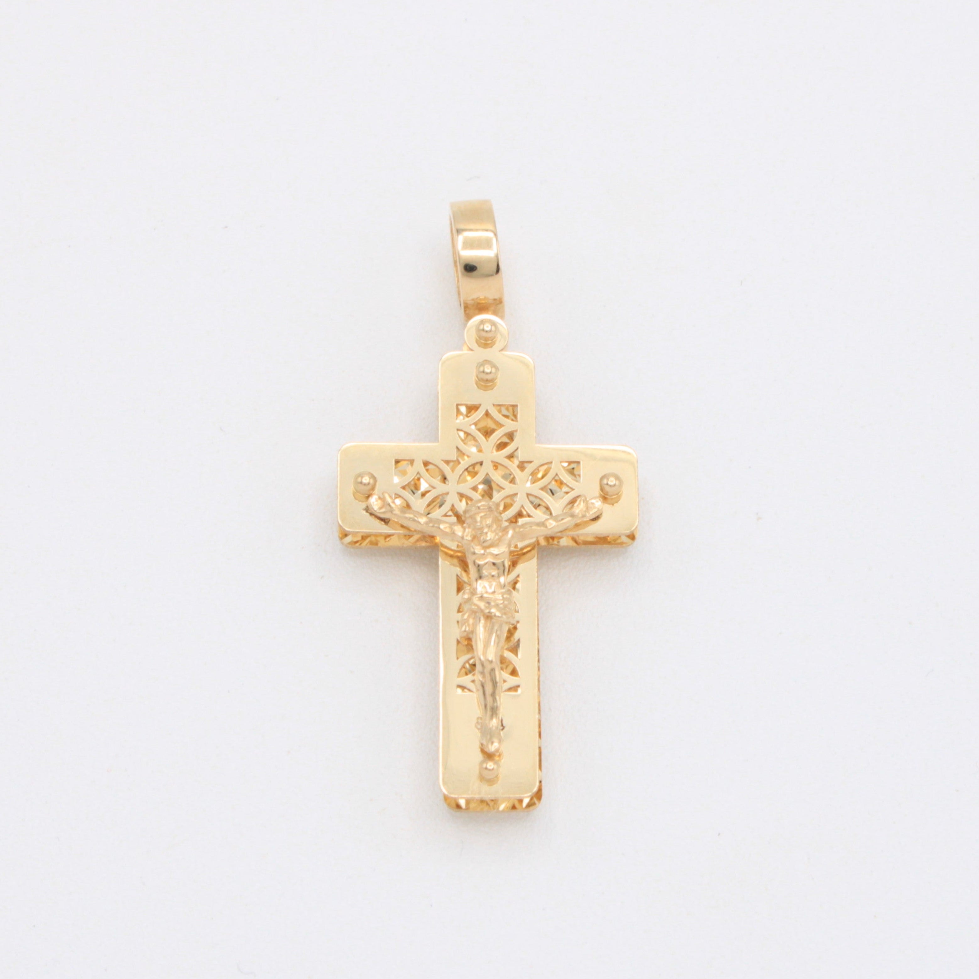 Dije de Oro 14k Crucifijo Filigranado Especial mod. 10903