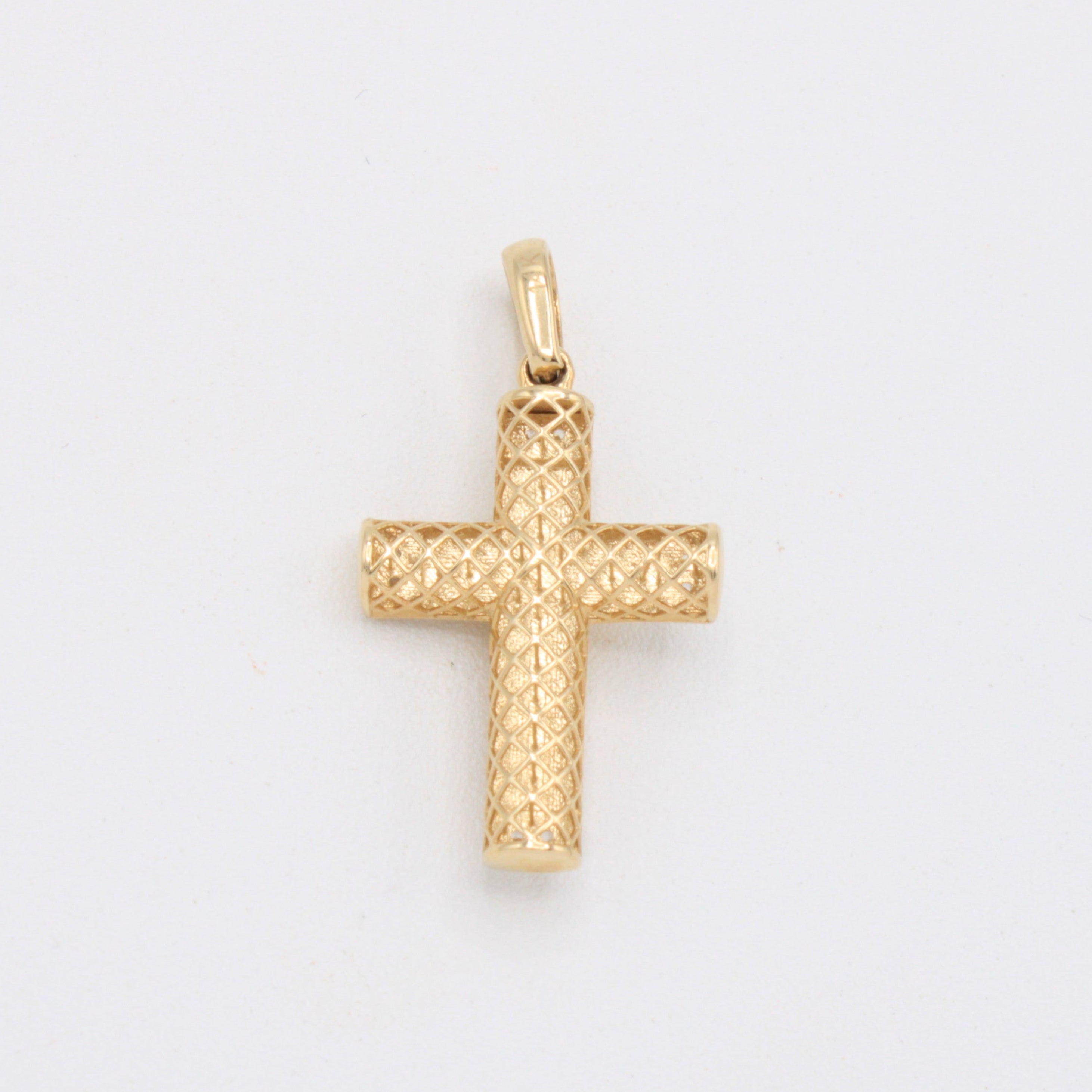 Dije de Oro 14k Crucifijo Especial con Zirconias mod. 10910