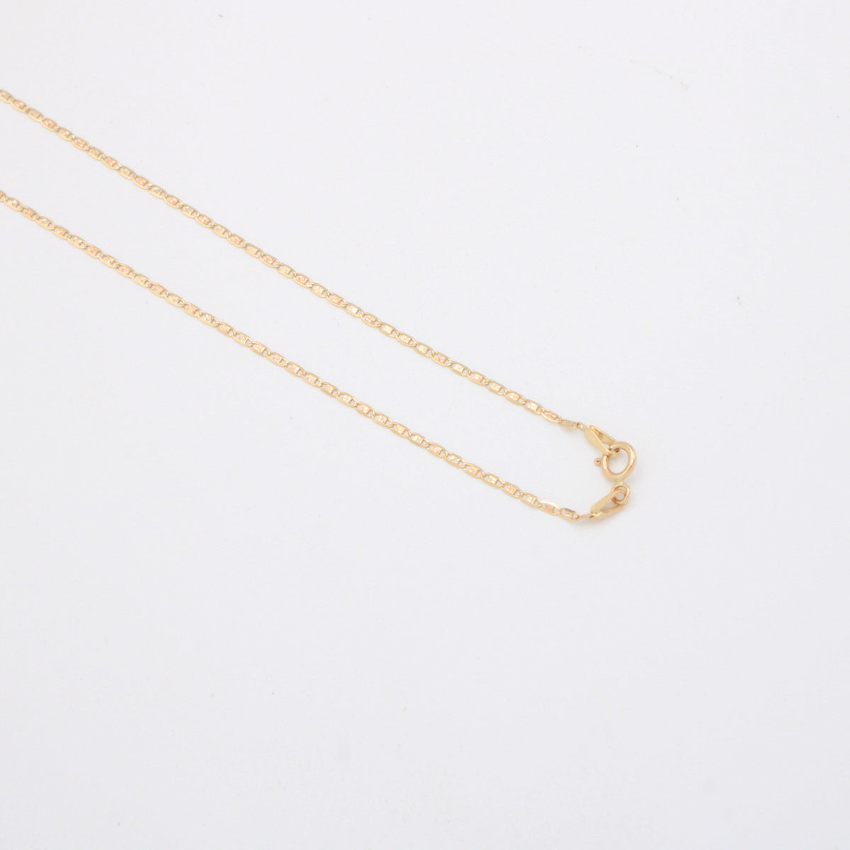 Gargantilla de Oro 14k Tejido Navaja con Dije Bautizo mod. 11201