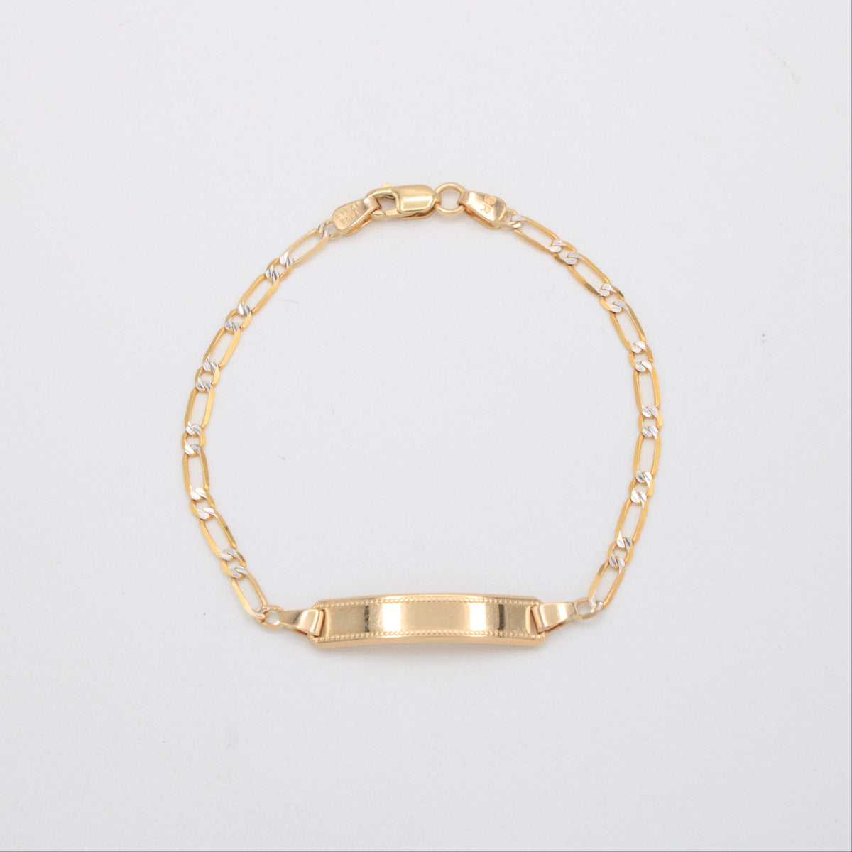 Esclava de Oro 14k para Niño Diseño de Eslabones 1x1 mod. 11210