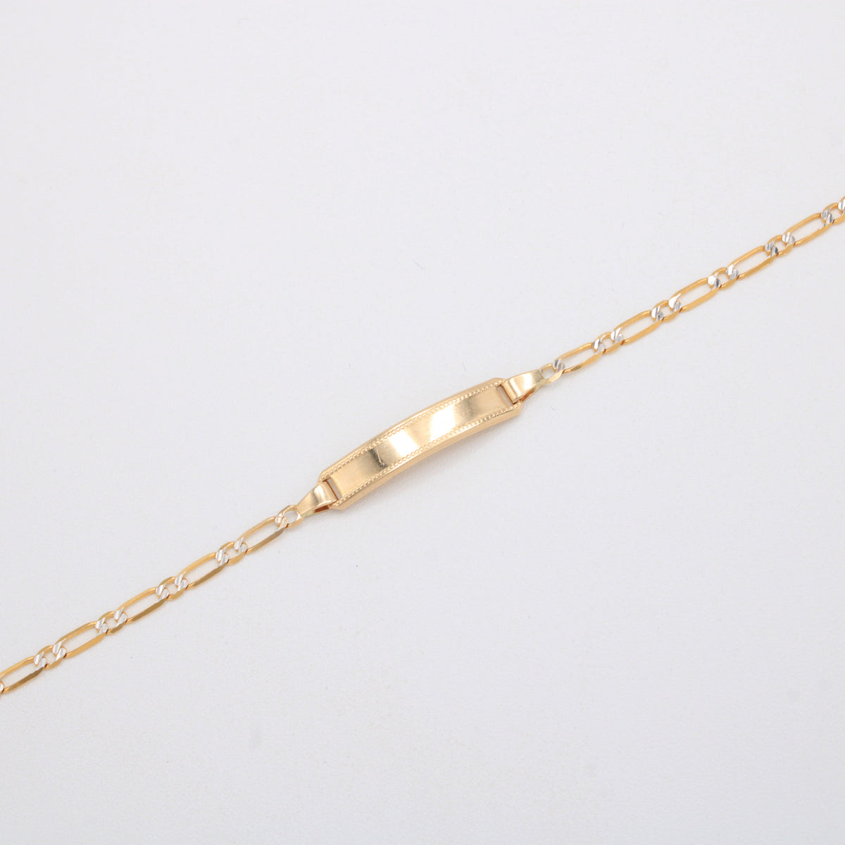 Esclava de Oro 14k para Niño Diseño de Eslabones 1x1 mod. 11210