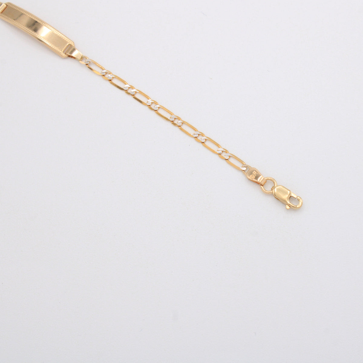 Esclava de Oro 14k para Niño Diseño de Eslabones 1x1 mod. 11210