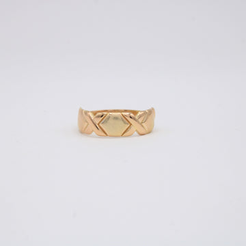 Anillo de Oro 14k Con Diseño de X mod.11211