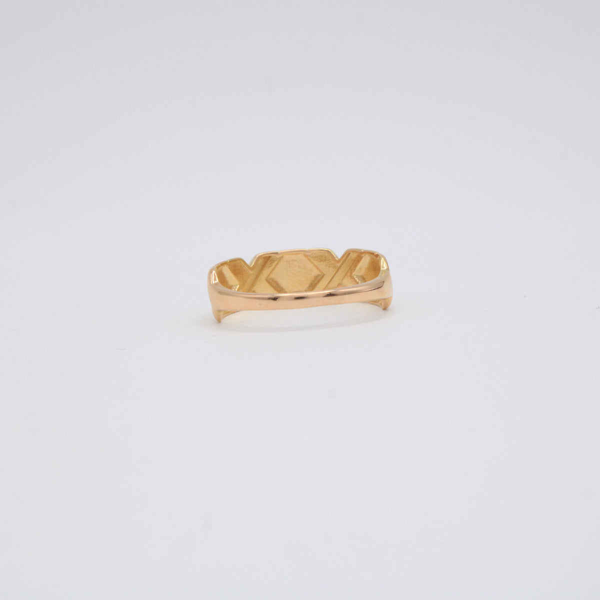 Anillo de Oro 14k Con Diseño de X mod.11211