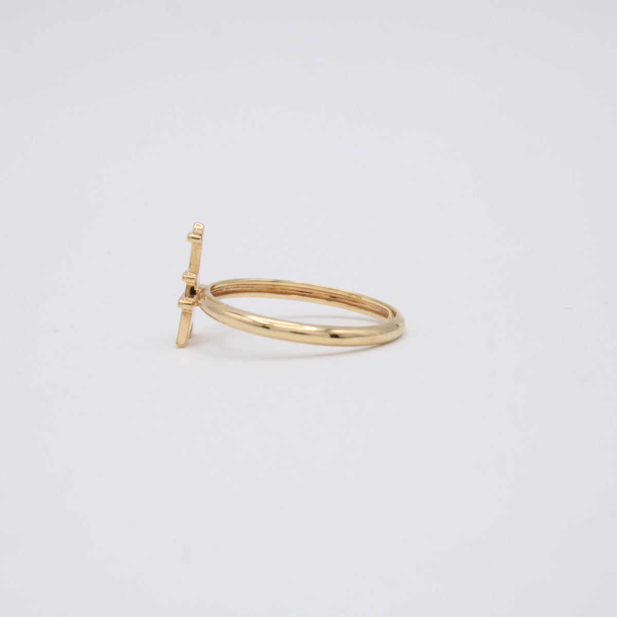 Anillo de Oro 14k Con Diseño de Paris mod.11212