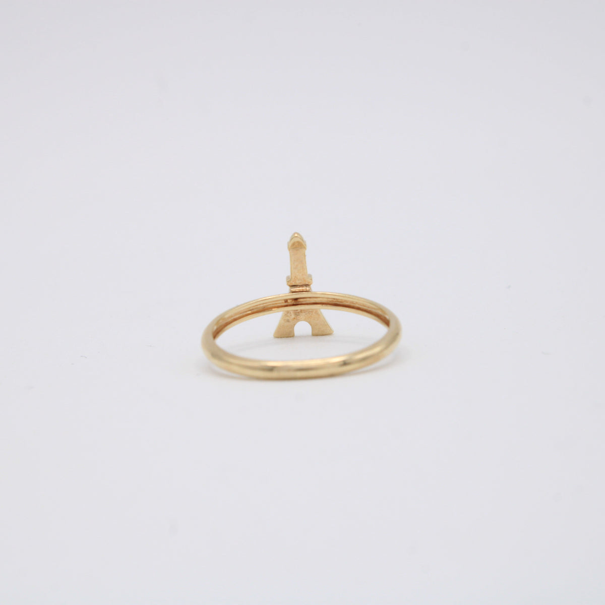Anillo de Oro 14k Con Diseño de Paris mod.11212