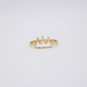 Anillo de Oro 14k Con Diseño de Corona mod.11214