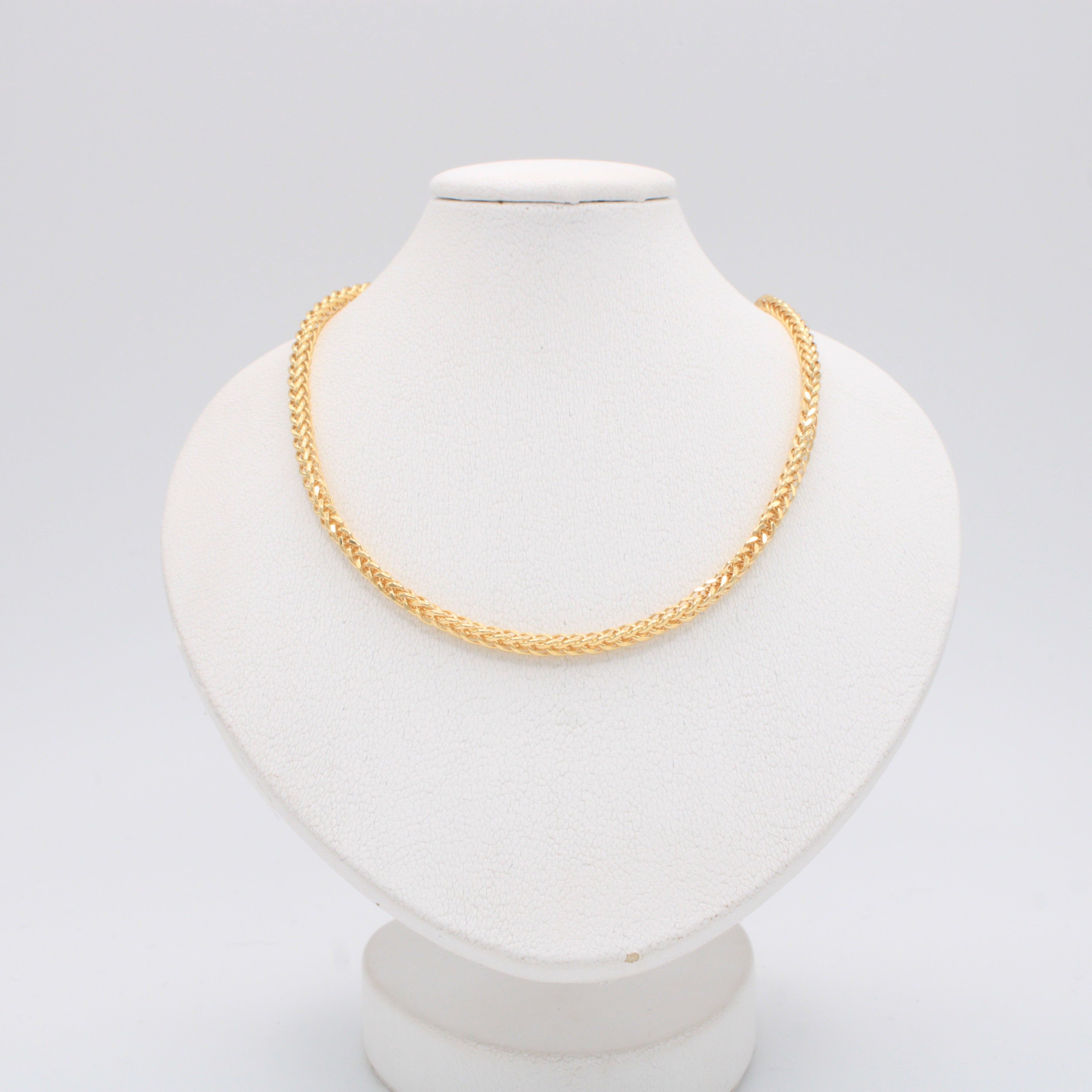 Cadena de 14k de Tejido Espiga Especial gruesa mod. 10920