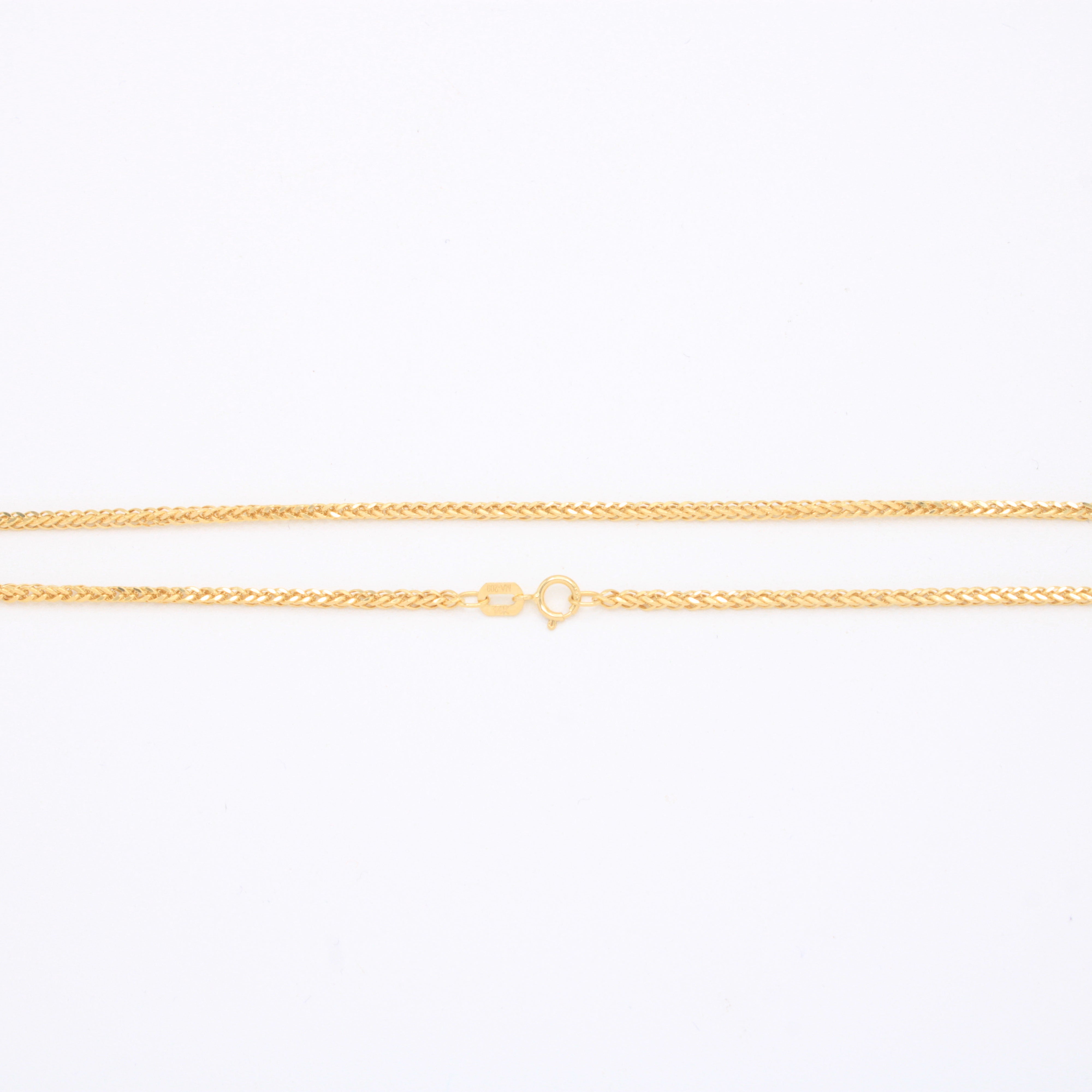 Cadena de 14k de Tejido Espiga Delgada mod. 10921