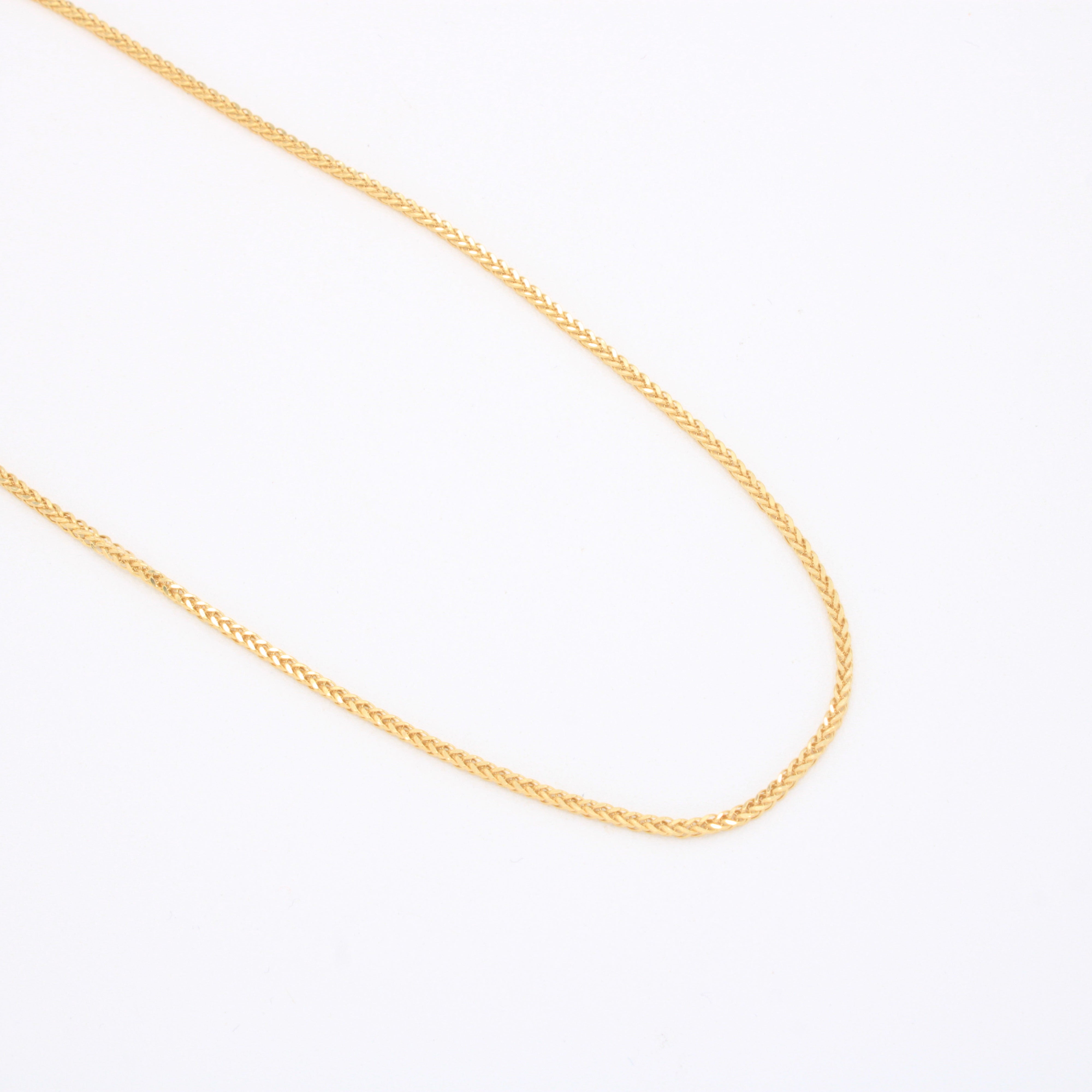 Cadena de 14k de Tejido Espiga Delgada mod. 10921