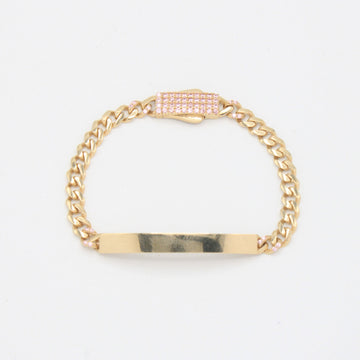 Esclava de Oro 14k para Niño con Zirconias Rosas mod. 10924