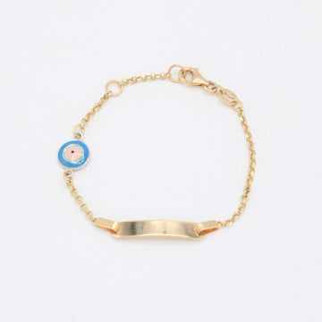 Esclava de Oro 14K para Niño Diseño Especial con Ojo Turco mod. 10925