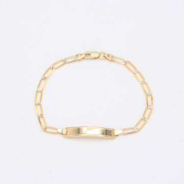 Esclava de Oro 14K para Niño Barbado Largo mod. 10926