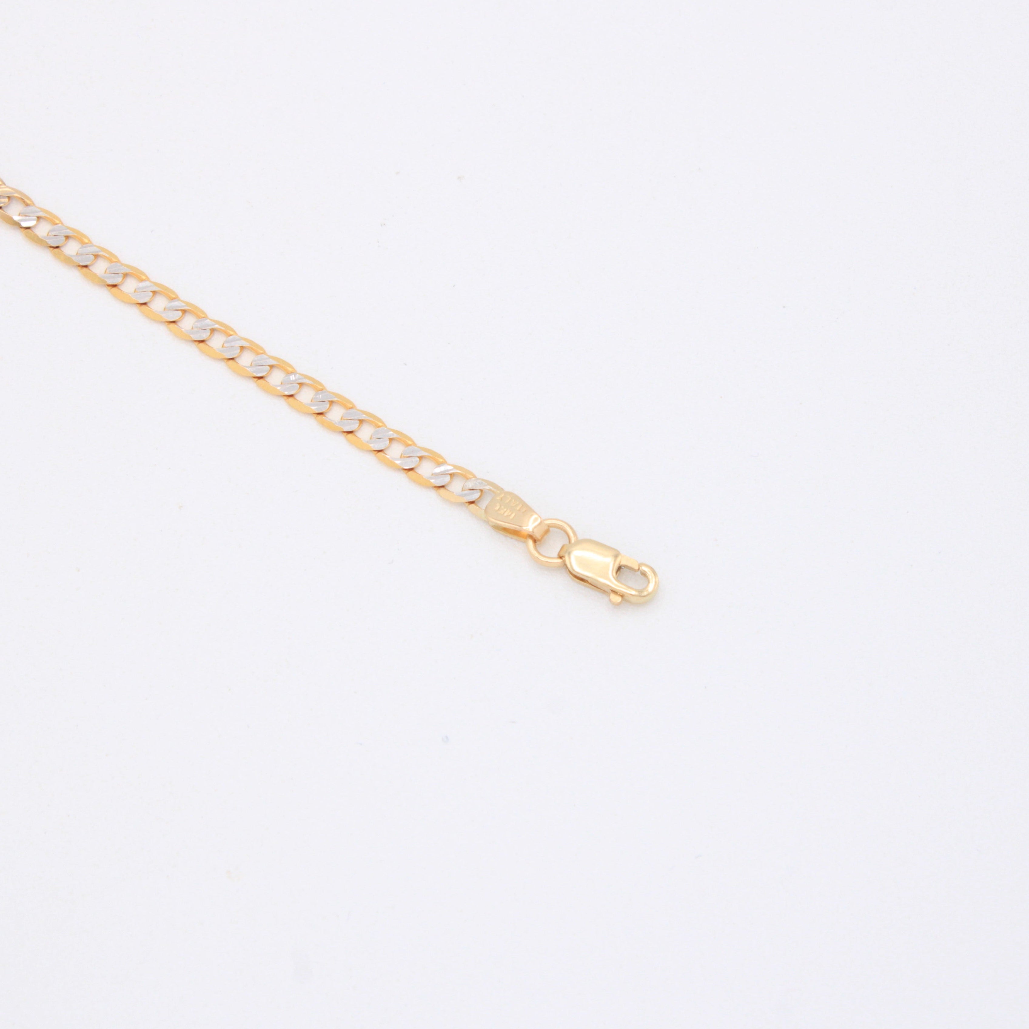 Esclava de Oro 14K para Niño Barbada con Diamantado mod. 10927