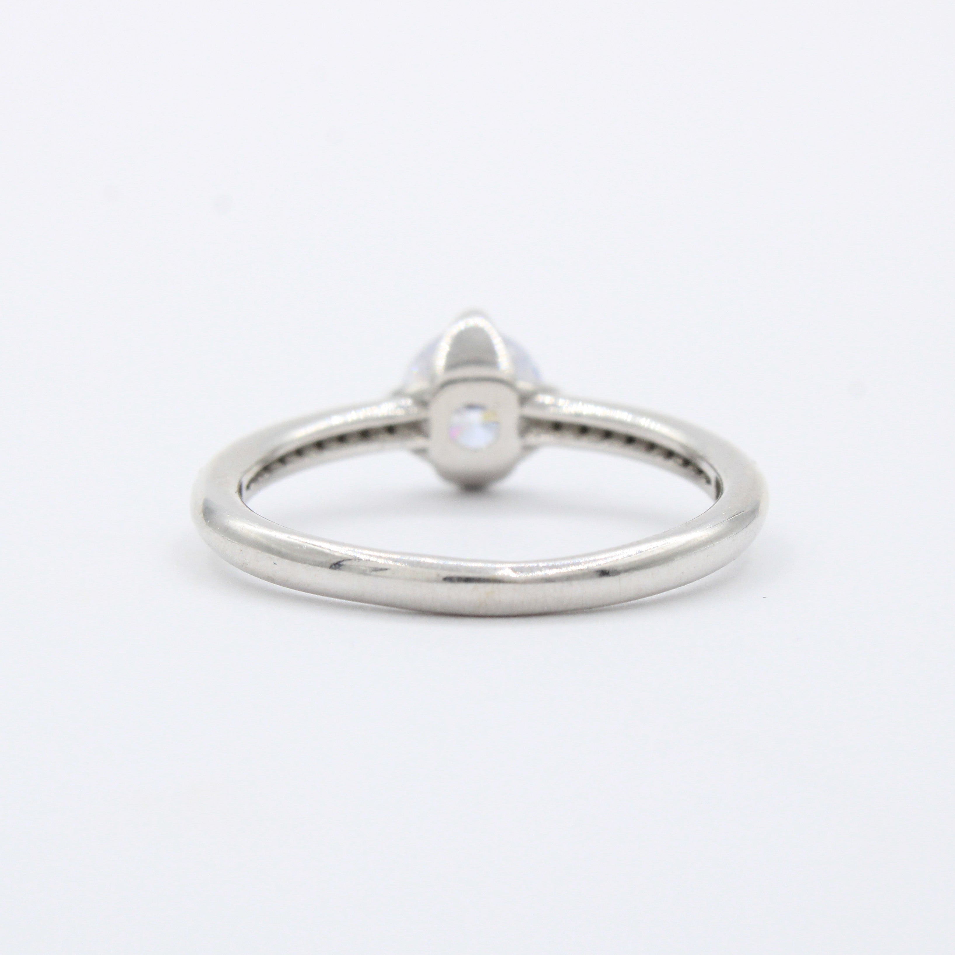 Anillo de Compromiso en Oro 14k Incrustado con Zirconias Brillantes y Finas mod. 10403