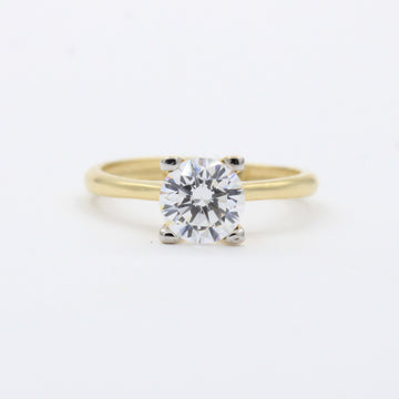 Anillo de Compromiso en Oro 14k Diseño Especial con Zirconia mod. 10413