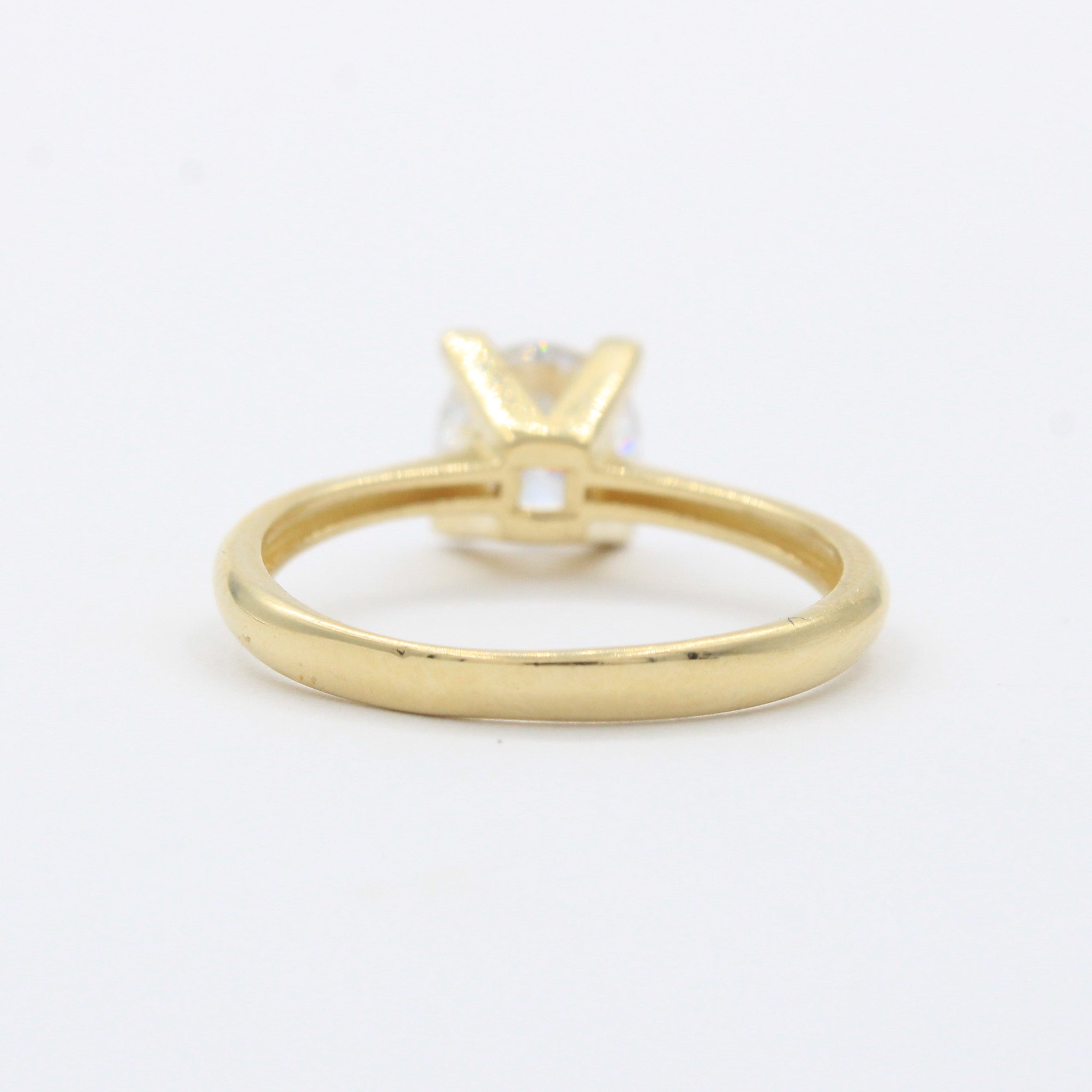 Anillo de Compromiso en Oro 14k Diseño Especial con Zirconia mod. 10413