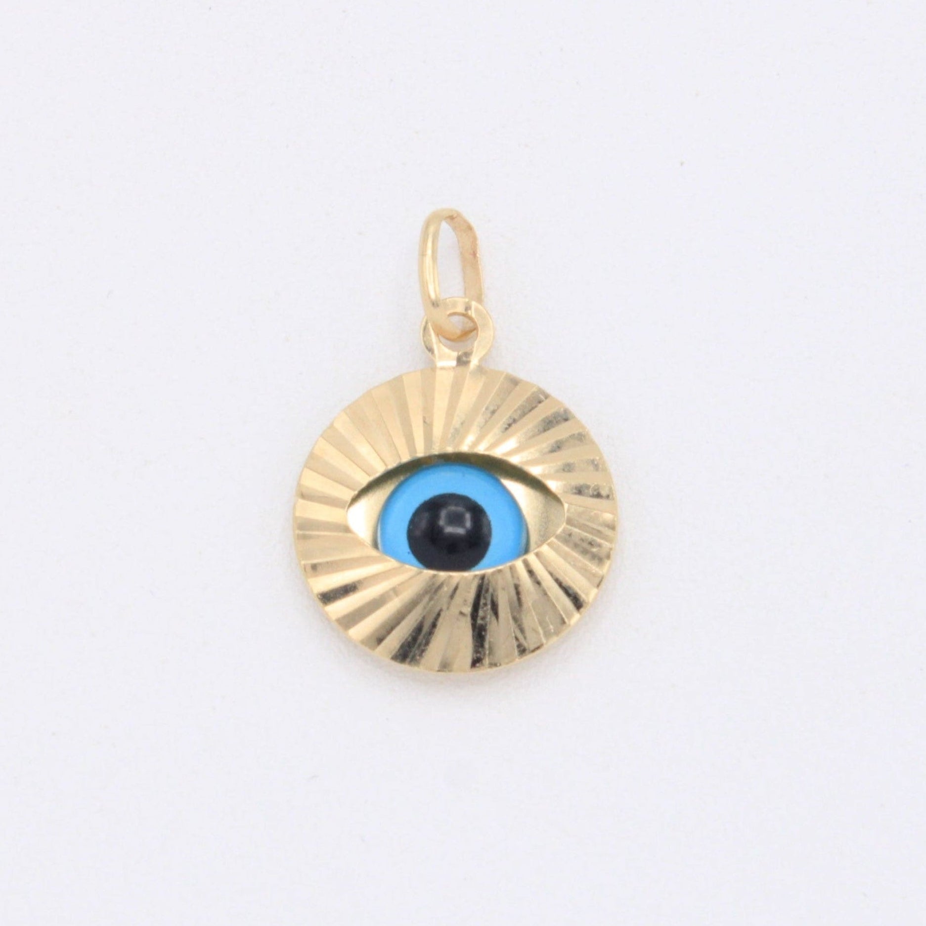 Dije de Oro 14k  Ojo Turco Encapsulado mod. 10936